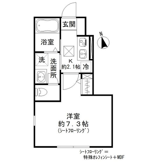 【間取り】 | Ｋハイム中延