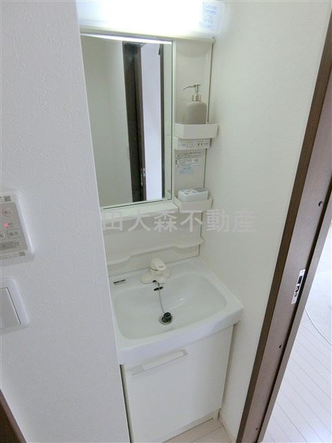 ヴィエント仲六郷の洗面所|洗面脱衣所　独立洗面台　洗濯機置き場