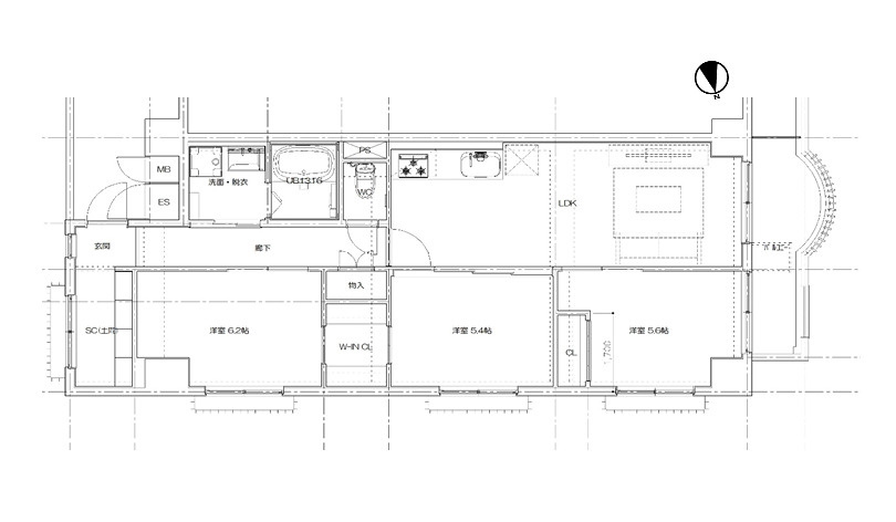 シーサイドパレス明石錦明館の間取り