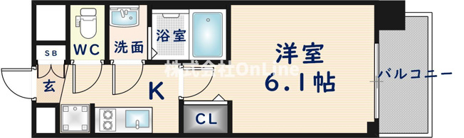 【間取り】 | プレサンス東小橋エレディータ