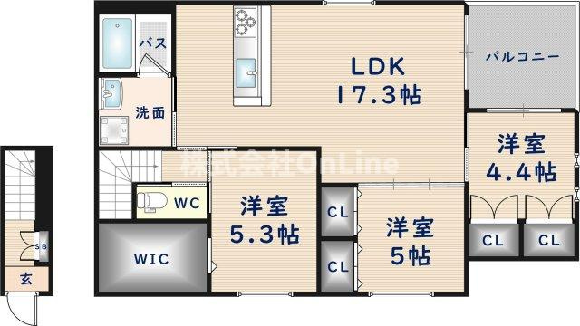 【間取り】 | 仮称）東大阪市足代１丁目ヘーベルメゾン