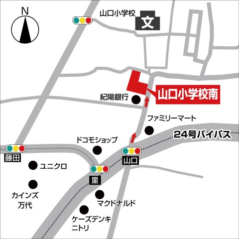 ライフフィールド山口小学校南の地図
