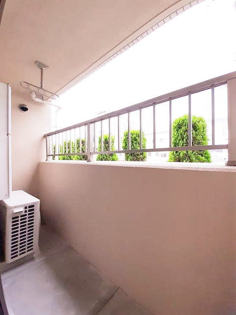 熊本市南区平田２丁目の賃貸マンションのバルコニー