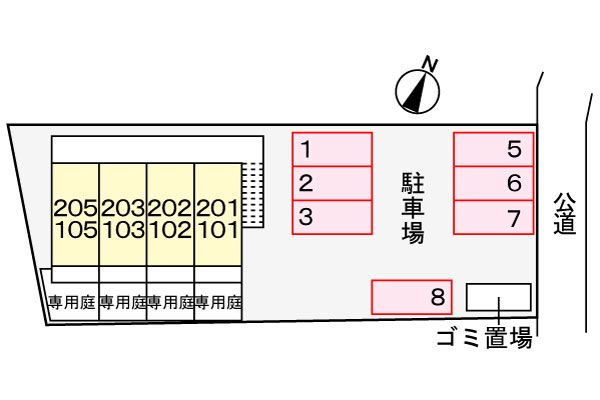 テディ　　刈谷市近郊の賃貸はクラスホームの駐車場