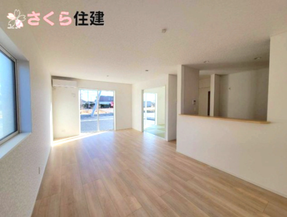 クレイドルガーデン那須塩原市下厚崎第2　1号棟の前面道路含む現地写真|閑静な住宅街の一角になります