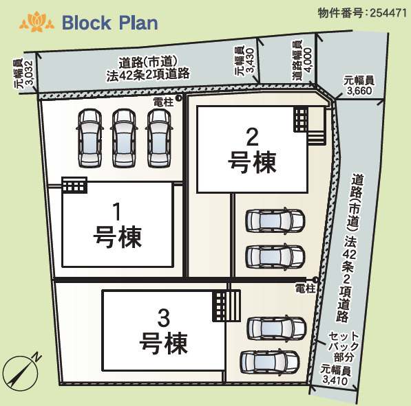 クレイドルガーデン中城村添石 第１・２号棟の区画図|２号棟