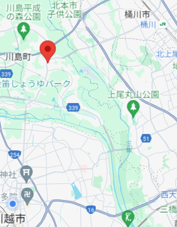 【誰でも購入可能】約90坪整形地で自由な間取が叶う土地の地図|県道川越・栗橋線沿いで桶川駅や川越駅までの車での行き来がしやすい場所です
