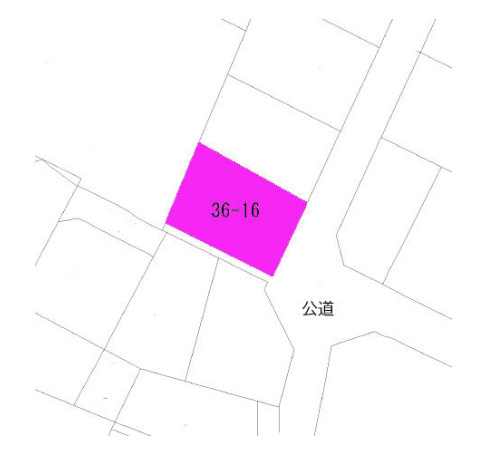 売土地　静岡市清水区押切の土地図