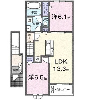 【間取り】 | ルミナーレ荒川沖　Ⅱ