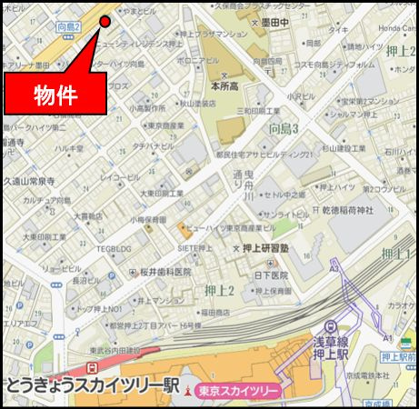 コーポ向島のその他|地図