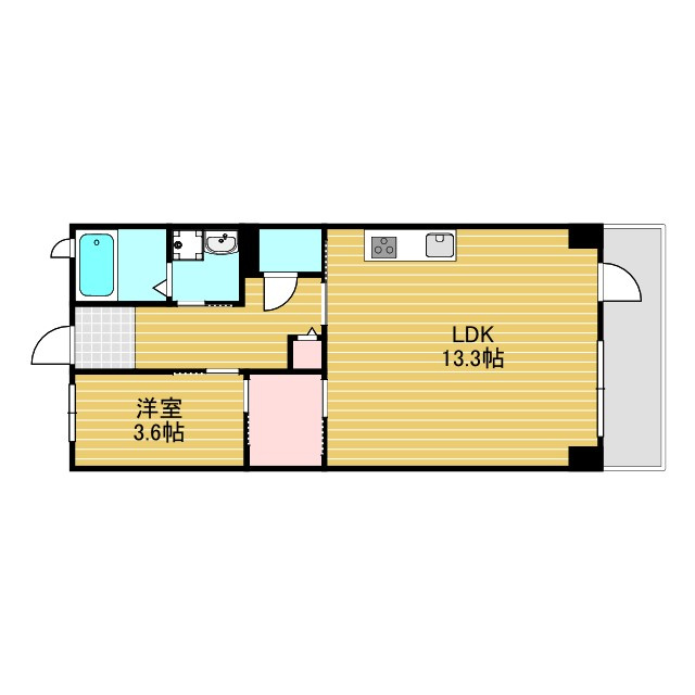 M：COURT南方の間取り