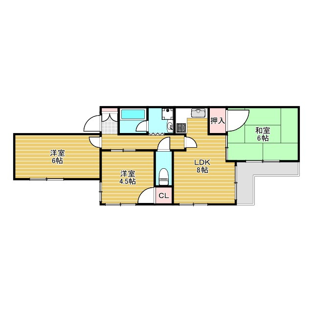 COZY中桜塚の間取り