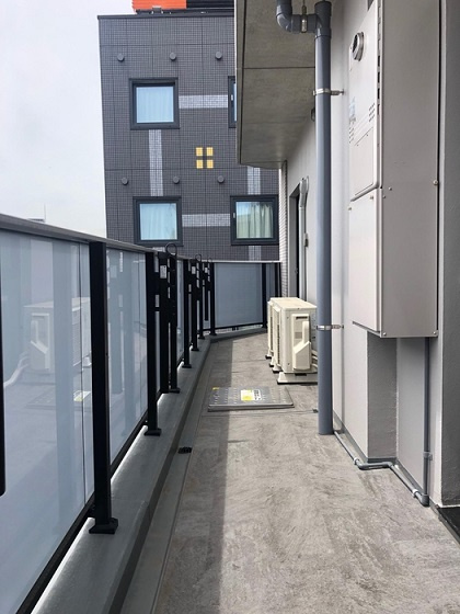 千代田区東神田１丁目の賃貸マンションのバルコニー