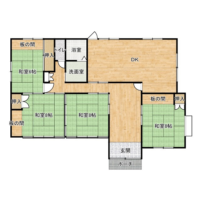 想定賃料年87万　想定利回り4.17％　木造戸建