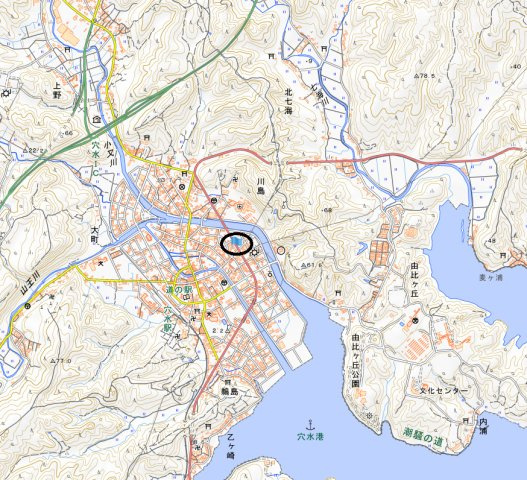 穴水町1棟アパート,店舗付き住宅の地図