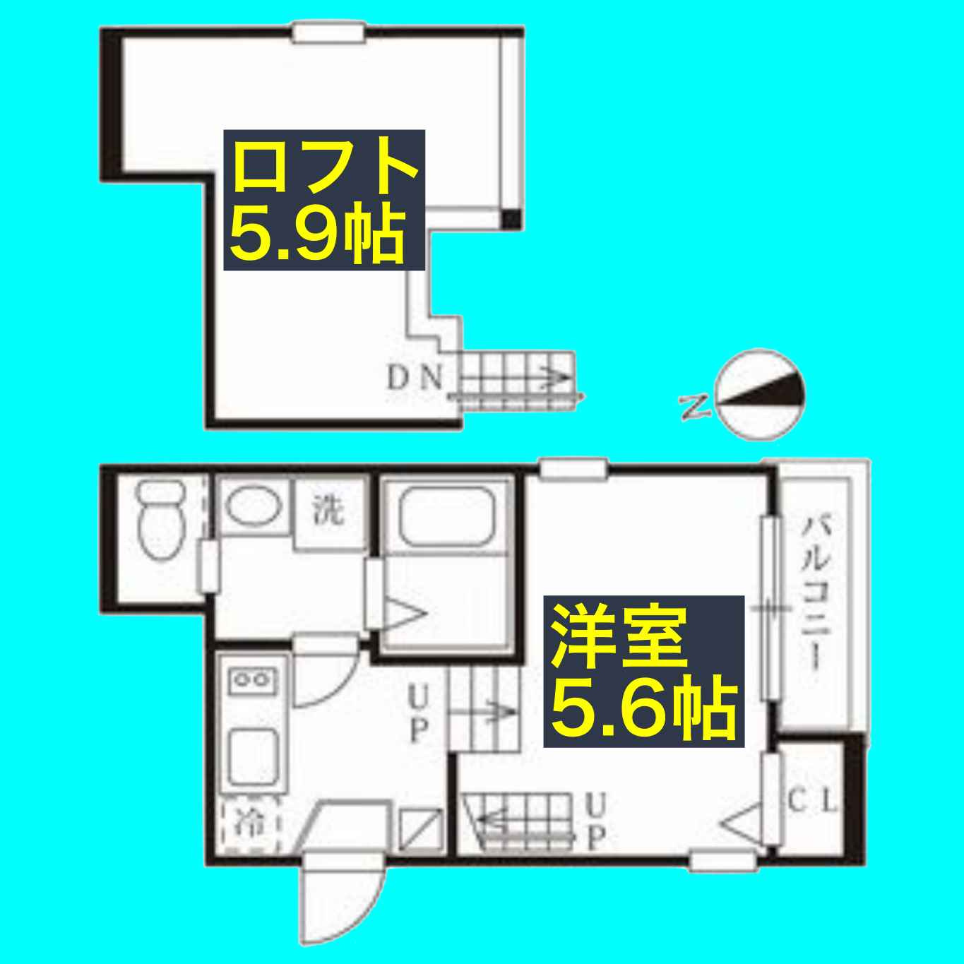 ハーモニーテラス黒門町の間取り