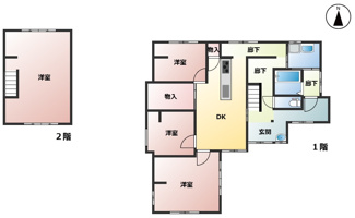 【間取り】 | 仏生山町売戸建