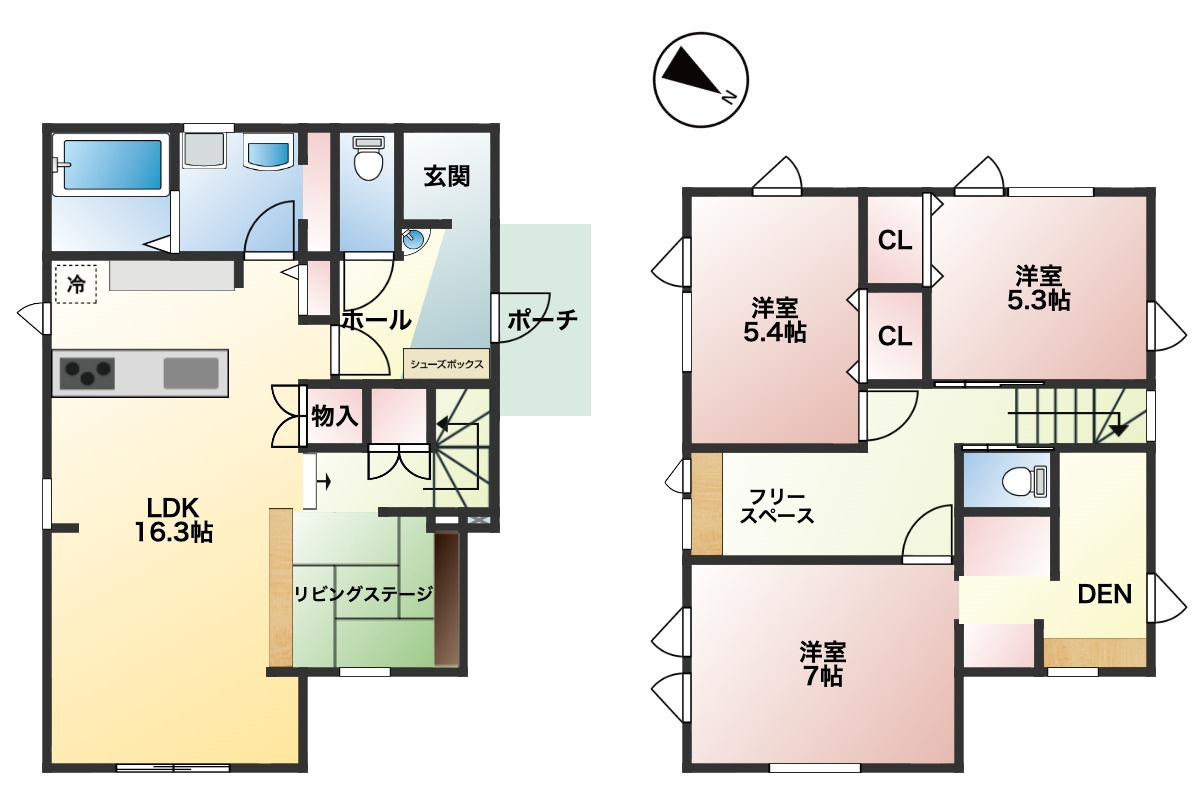 Sunhills東白山台の間取り