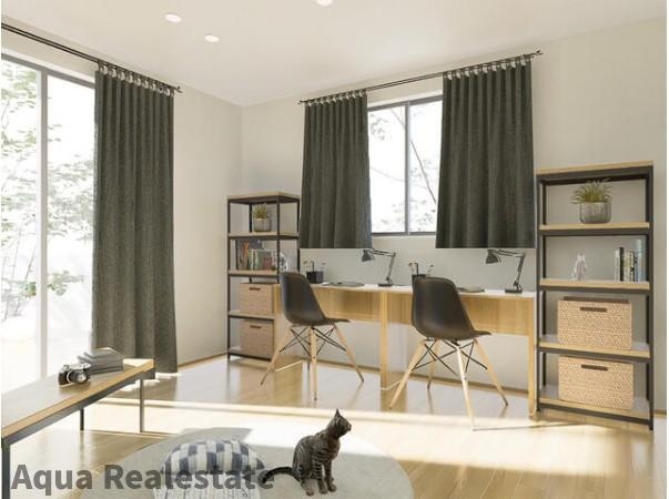 オール電化デザイナーズハウス高松市三谷町④の寝室|使い勝手のいい寝室です