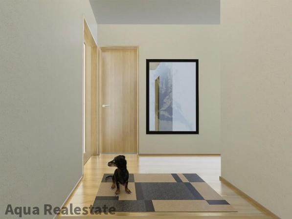 オール電化デザイナーズハウス高松市三谷町④の玄関|収納もある玄関です