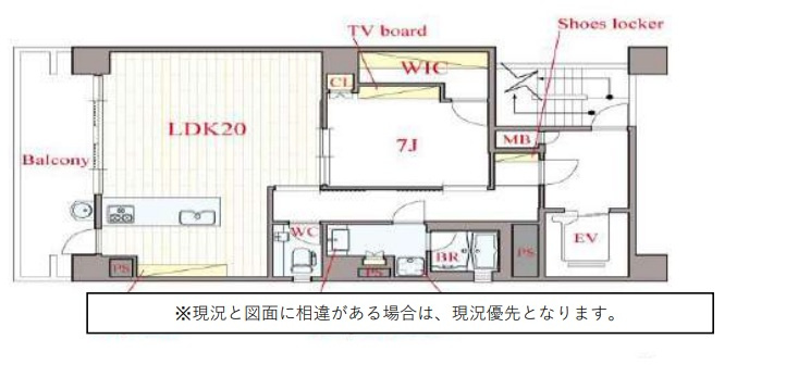アマデウス北堀江の間取り