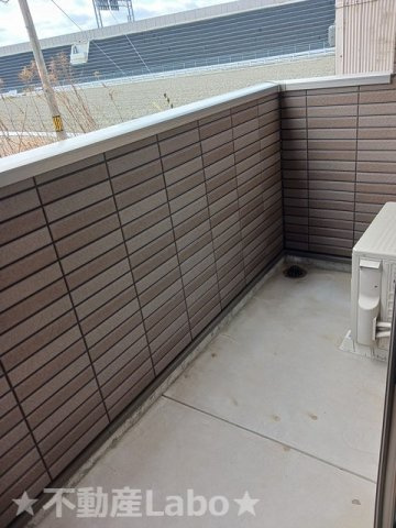 ボヌール旭野のバルコニー