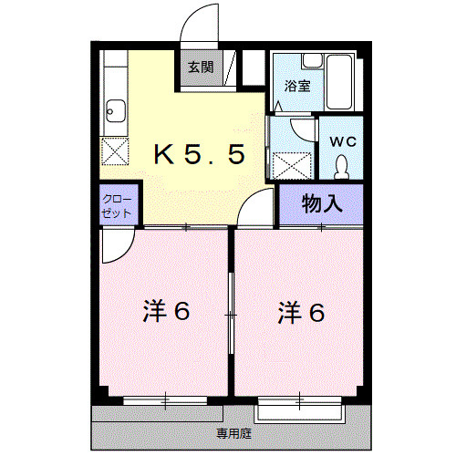 【間取り】 | エルシャトウ吉備Ⅰ