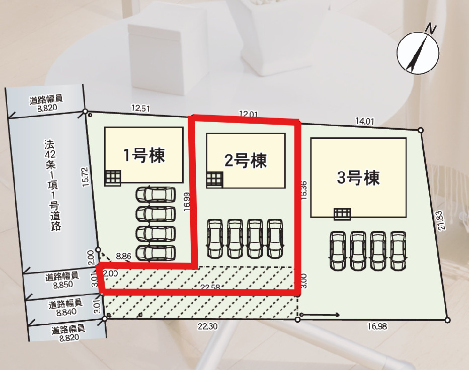 クレイドルガーデン那須塩原市下厚崎第2　2号棟の外観|共英小学校まで徒歩13分でお子様の通学にも安心の距離◎令和7年12月完成予定