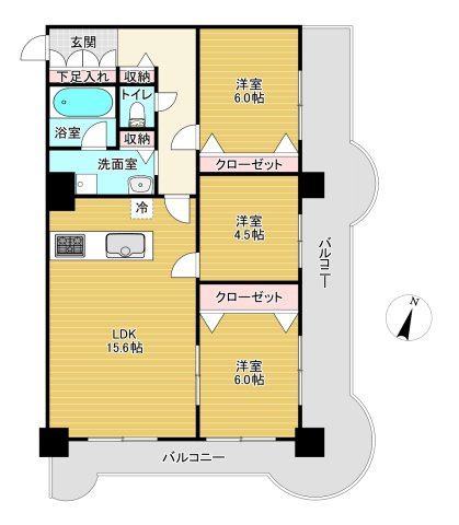 【間取り】 | リラハイツ大通