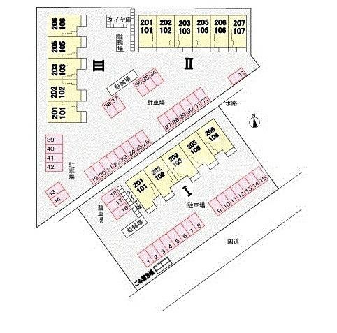 サンリットタウン日高Ⅲの区画図