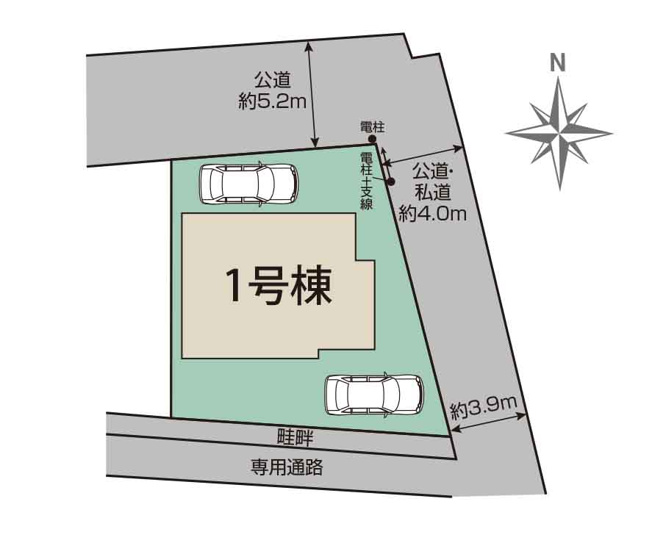【区画図】 | 新築一戸建て「小田原市扇町1丁目」