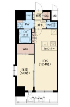 スプランディッド新大阪VIの間取り
