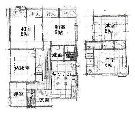 和歌山市和歌川町・中古戸建・54722の間取り