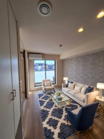 王禅寺西７丁目メゾンの居間・リビング|CG家具のため実際は家具が付きません