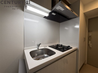 ２口ガスコンロ付で機能的なキッチンです！