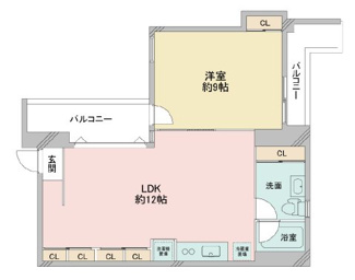 【間取り】 | La Douceur湊町 | ラ・ドゥセール湊町　使い勝手のよい間取り