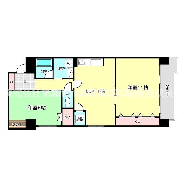 シティコーポ道頓堀の間取り