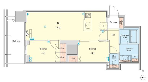 ＲＪＲ堺筋本町タワーの間取り