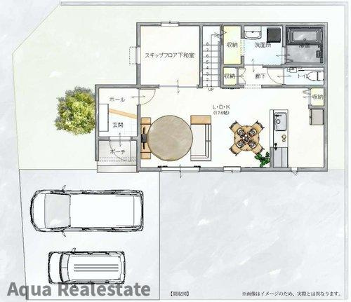 高松市一宮町の新築一戸建のキッチン|お料理しやすいキッチンです
