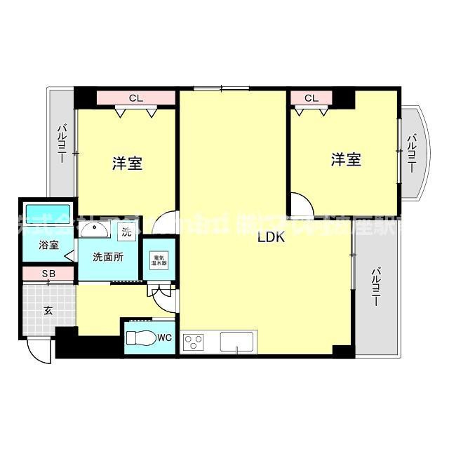 藤和新町コープの間取り