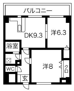 グランデフィオーレの間取り|※別号室参考写真