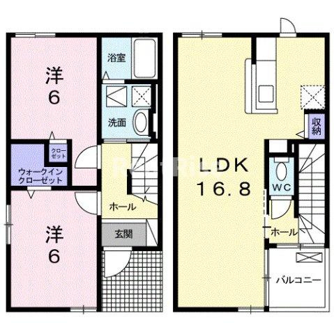 エレガントの間取り|間取図
