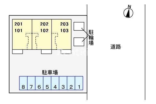 チェリッシュ岩船の駐車場|駐車場