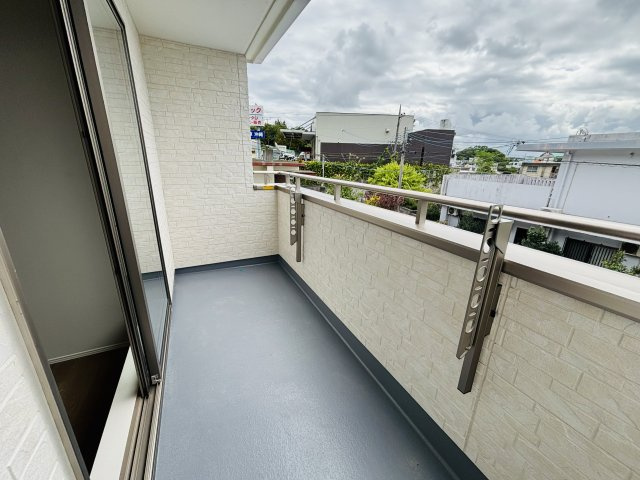 ハートフルタウン南風原町津嘉山Ⅱ-A号棟　＼☆ご成約時キャッシュバック☆／のバルコニー|陽当たり良好なバルコニーです