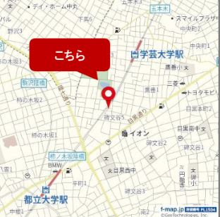 カストアンカ学芸大学の地図