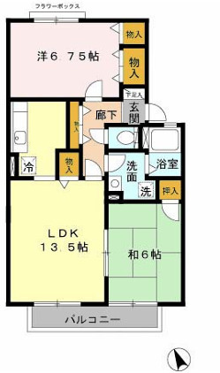 パーム・コートの間取り
