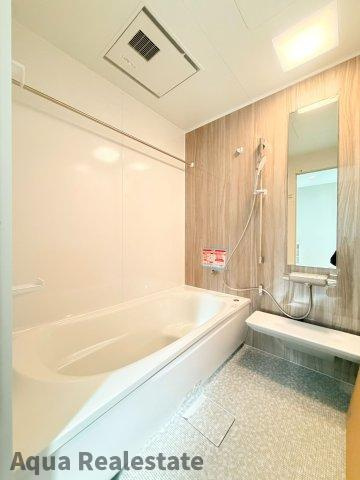 高松市牟礼町大町の新築一戸建の浴室|きれいなお風呂です