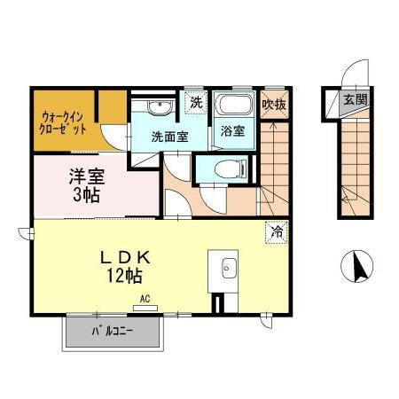 セジュール室小路　Ｂの間取り