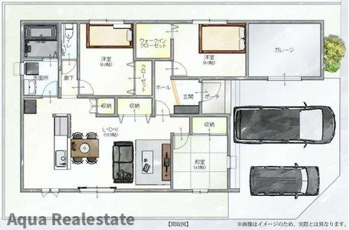 高松市牟礼町大町の新築一戸建の間取り