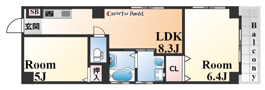 宝ビルの間取り